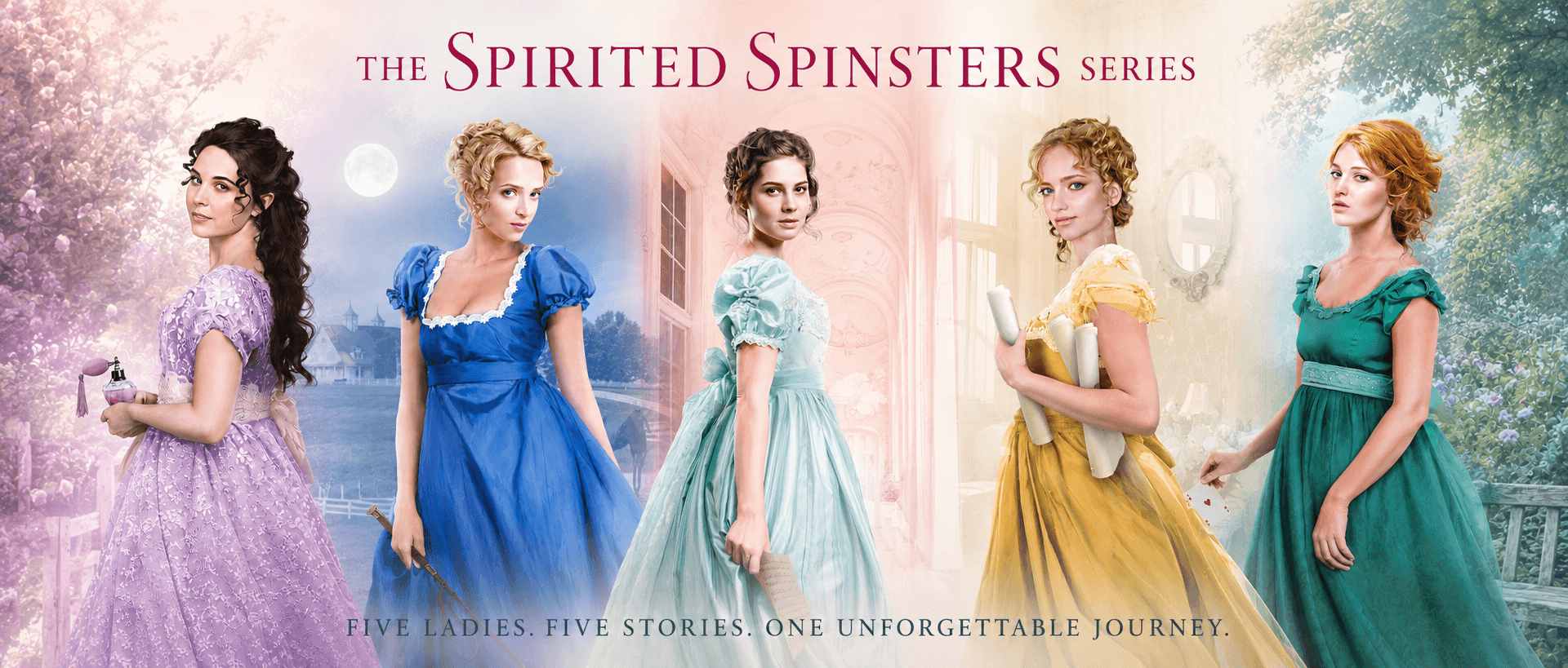 Spirited Spinsters series banner Spirited Spinsters series banner